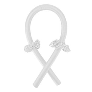 effortless heatless hair curling rod silk ribbon headband for natural curls